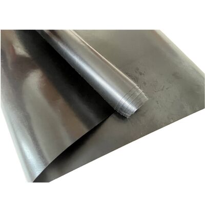 काले रंग के प्रबलित रबर शीट/कपड़े के कपड़े के साथ रबर शीट